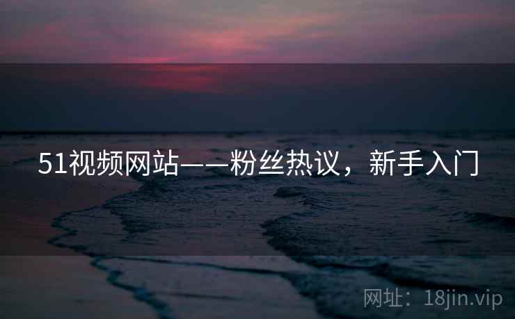 51视频网站——粉丝热议，新手入门