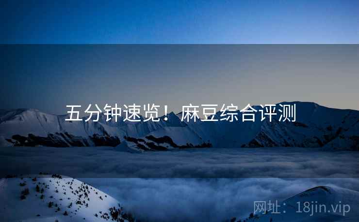 五分钟速览！麻豆综合评测