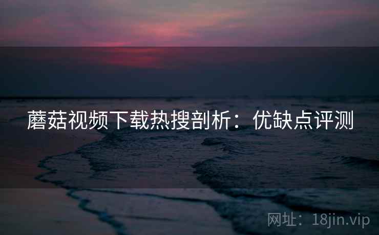 蘑菇视频下载热搜剖析：优缺点评测