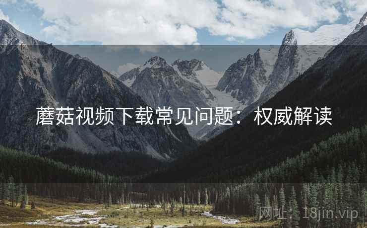 蘑菇视频下载常见问题：权威解读