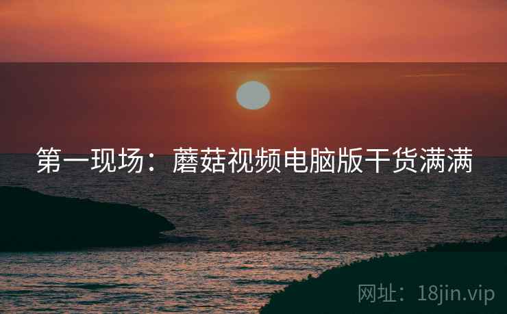 第一现场：蘑菇视频电脑版干货满满